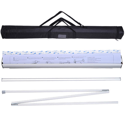 Aluminum Retractable Banner Stand with Legs 33"x79"