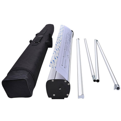 Aluminum Retractable Banner Stand with Legs 33"x79"
