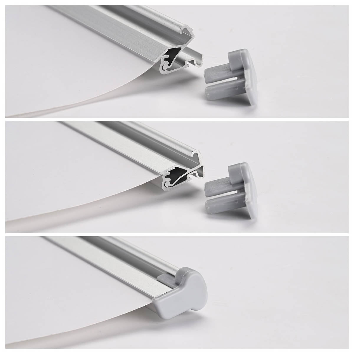 Aluminum Retractable Banner Stand with Legs 33"x79"
