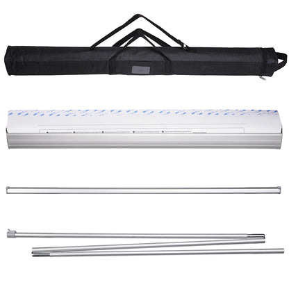 Aluminum Retractable Banner Stand with Legs 33"x79"