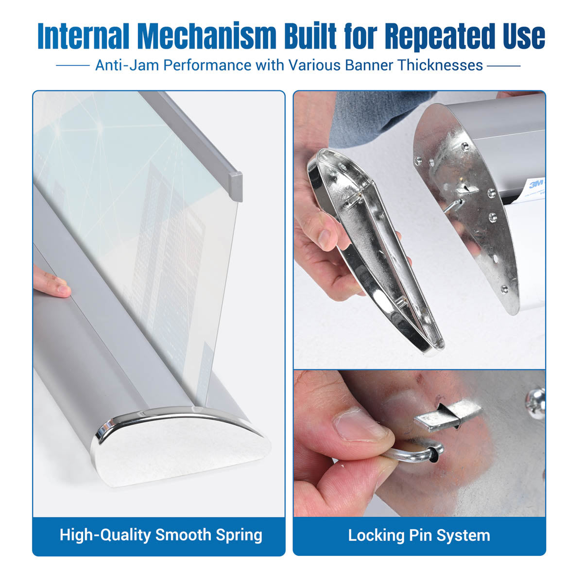 Aluminum Retractable Banner Stand 33"x79" - 5ct.