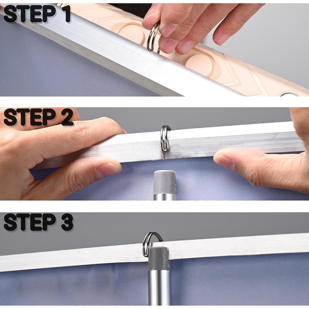 Aluminum Retractable Banner Stand & Light 33"x79"