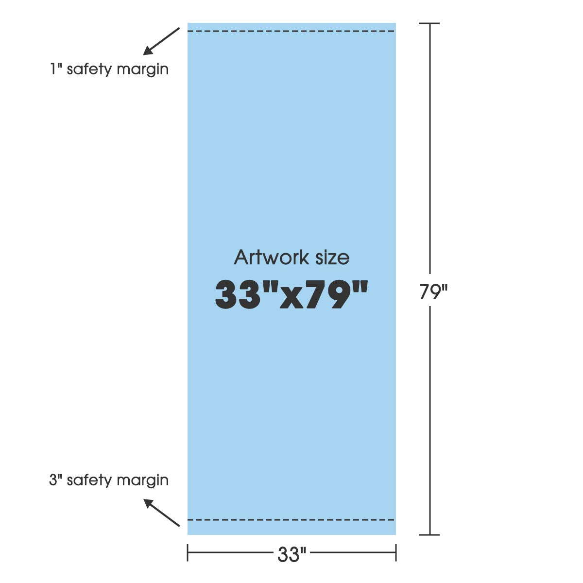 Aluminum Retractable Banner Stand with Legs 33"x79"