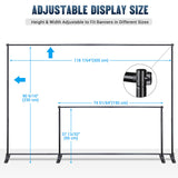 10'Wx8'H Heavy Duty Backdrop Stand for Party Decor Newborn Photo