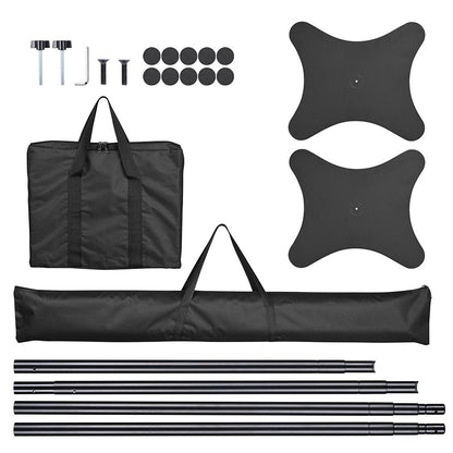 10'Wx10'H Backdrop Stand for Party Decor Newborn Photo Black