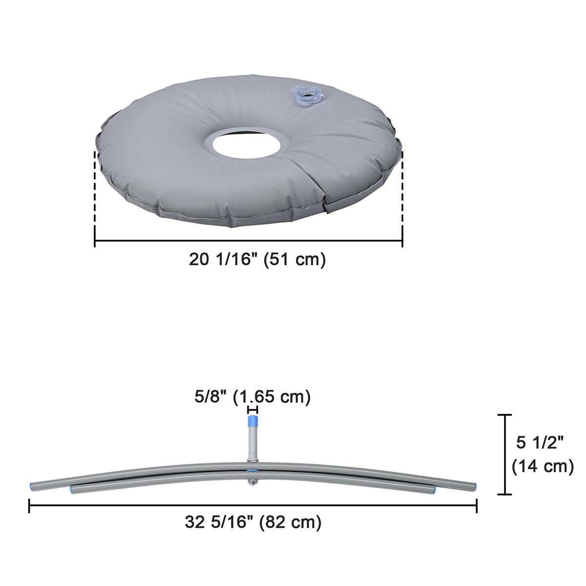 Feather Flag Cross Weighted Base Stand 10ct.