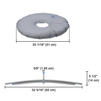 Feather Flag Cross Weighted Base Stand 10ct.