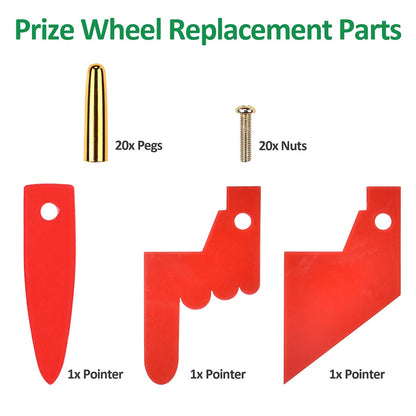 WinSpin Wheel Replacement Parts Golden Pegs & (3)Red Points Gold