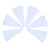 White Plates 6ct/pk