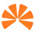Orange Plates 6ct/pk