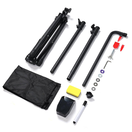 Prize Wheel Tripod Stand Height Adjustable Black