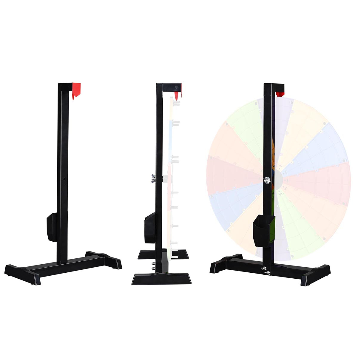 Prize Wheel Tabletop Stand - H-Shape Black