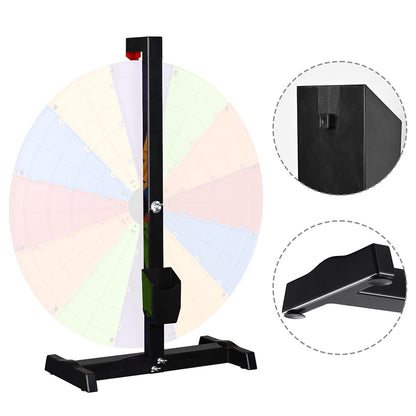 Prize Wheel Tabletop Stand - H-Shape Black