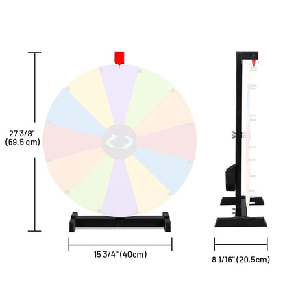Prize Wheel Tabletop Stand - H-Shape Black