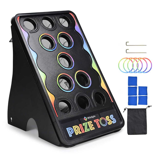 Bean Bag Toss Game Board(11-Hole) Foldable 43"x25"