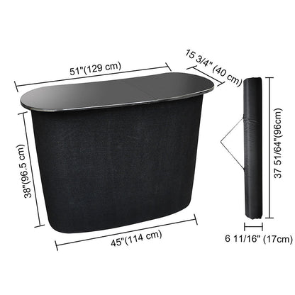 Pop Up Counter Display Podium Table with Inner Shelves