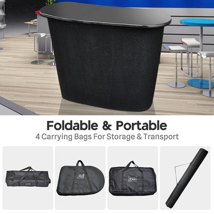 Pop Up Counter Display Podium Table with Inner Shelves
