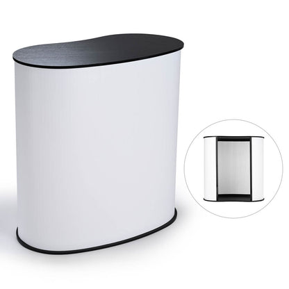 Portable Counter Display Podium Checkout Stand, Black Black