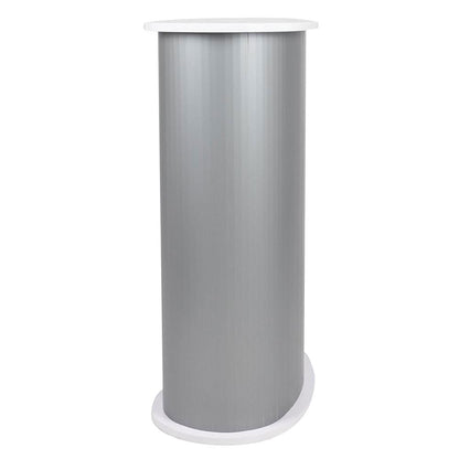 Portable Counter Display Podium Checkout Stand, White White