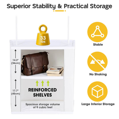 Portable Promotional Counter Checkout Stand with Inner Shelves
