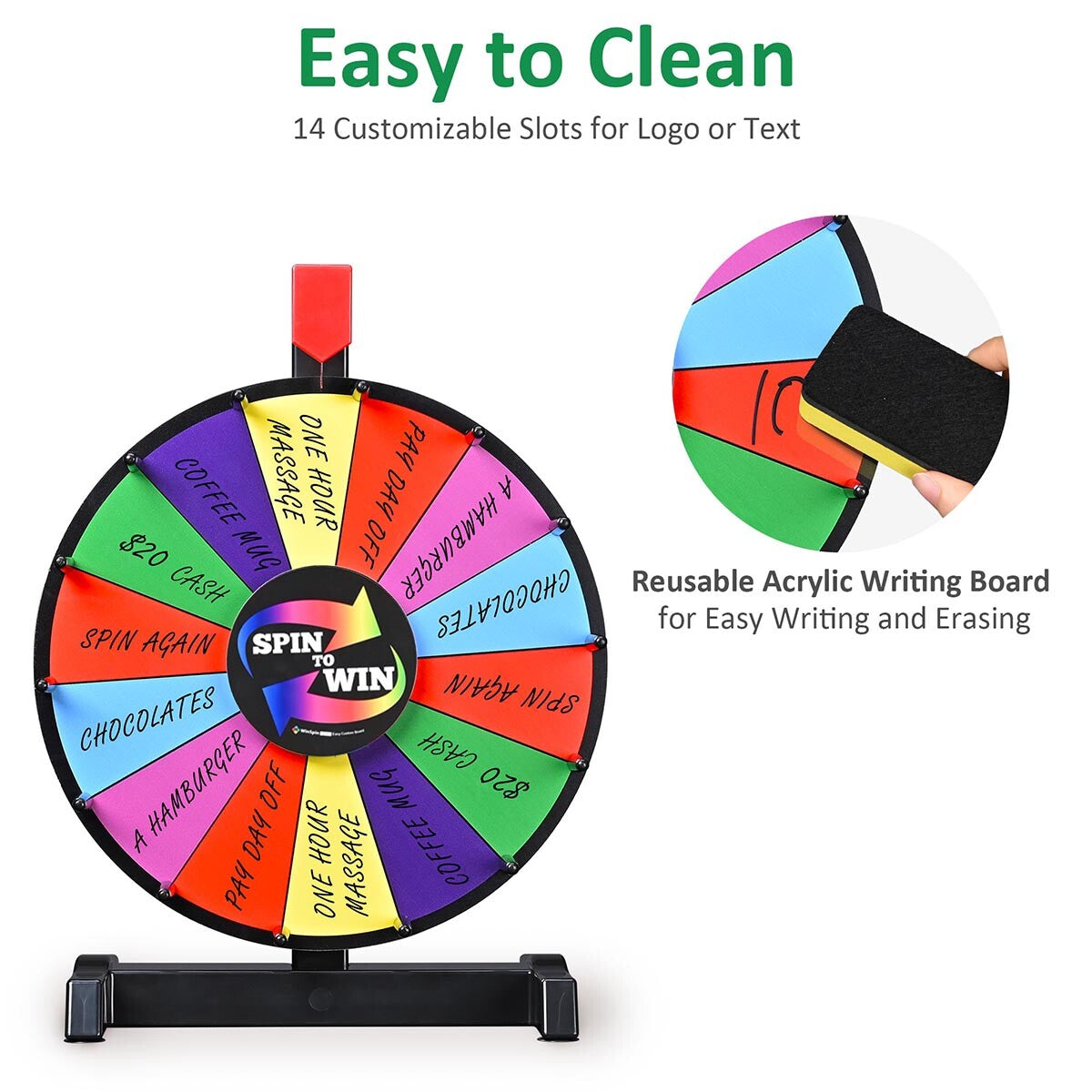 Classic Spin Wheel Tabletop 12in. 14-Slot