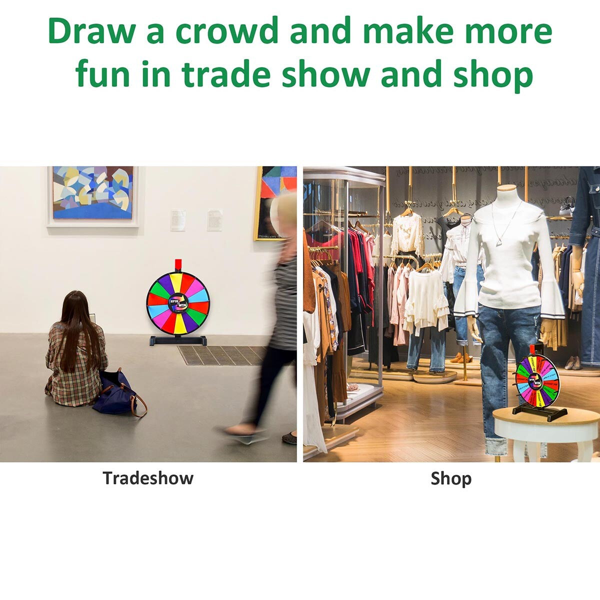 Classic Spin Wheel Tabletop 12in. 14-Slot