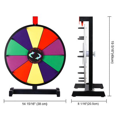 Classic Spin Wheel Tabletop 15in. 14-Slot Tabletop