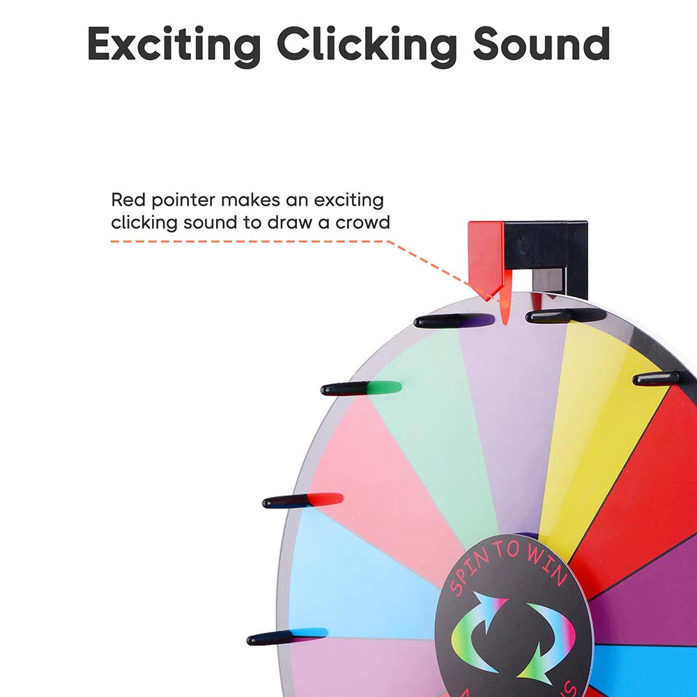 Custom Spin Wheel Tabletop 18in. 14-Slot 1ct/pk White