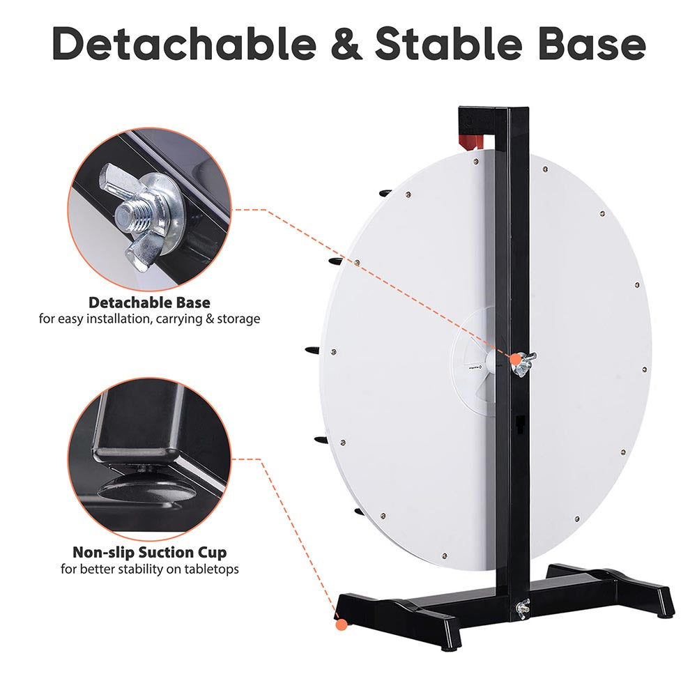 Custom Spin Wheel Tabletop 18in. 14-Slot 1ct/pk White