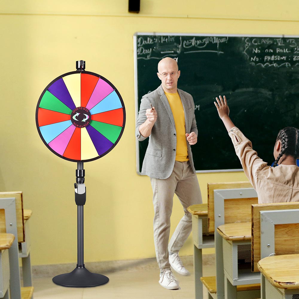 Classic Spin Wheel with Floor Stand, 24in. 14-Slot