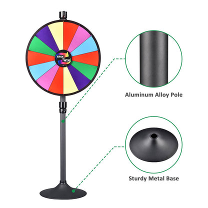 Classic Spin Wheel Tabletop Floor Stand 24" 14-slots