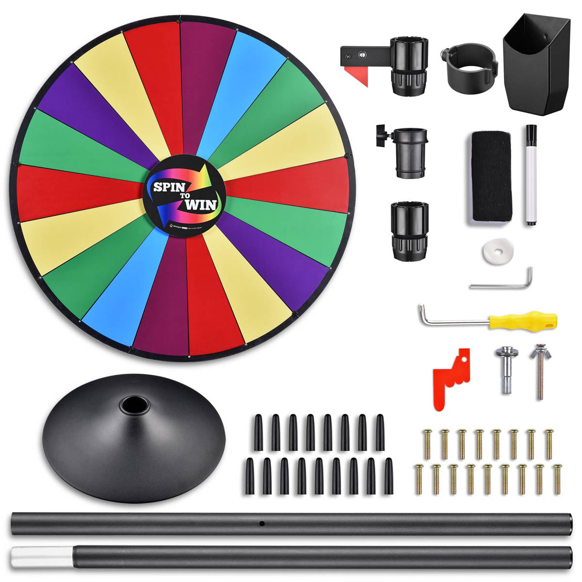 Classic Spin Wheel Tabletop Floor Stand 36" 18-slots