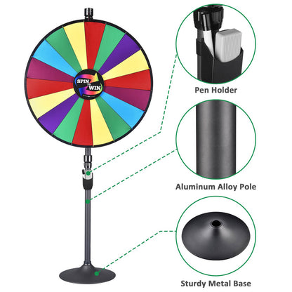 Classic Spin Wheel Tabletop Floor Stand 36" 18-slots