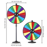 Classic Spin Wheel Tabletop Floor Stand 36" 18-slots