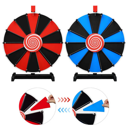 Mystery Spin Wheel Tabletop 18in. 14-Slot Tabletop Red Blue Black
