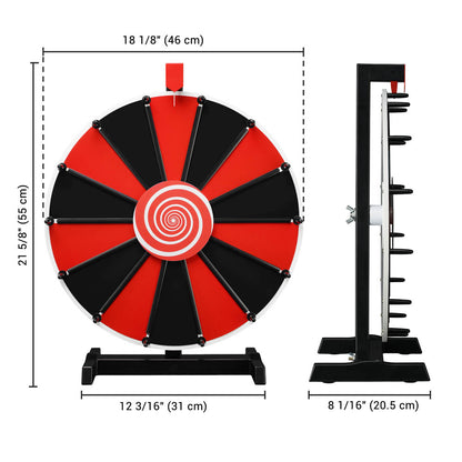 Mystery Spin Wheel Tabletop 18in. 14-Slot Tabletop Red Blue Black