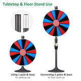 DIY Spin Wheel Tabletop Floor Stand 24" 18 Slots