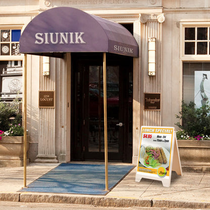 Sandwich Board A-Frame Sign Board Menu Board Stand PVC