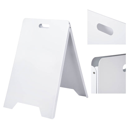Sandwich Board A-Frame Sign Board with Handle PVC
