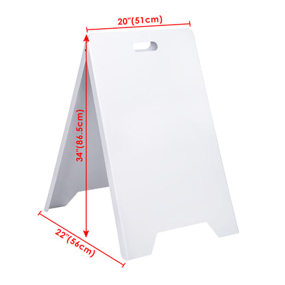 Sandwich Board A-Frame Sign Board with Handle PVC