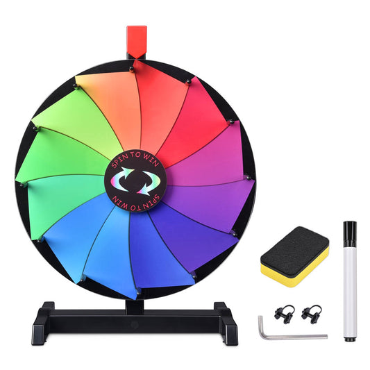 Breeze Spin Wheel Tabletop Dry Erase Wheel 15" 12-Slot