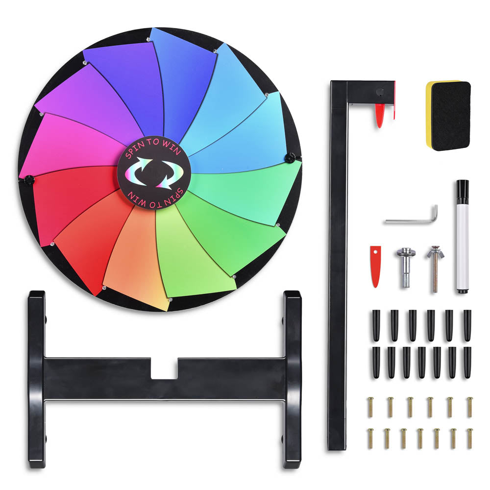 Breeze Spin Wheel Tabletop Dry Erase Wheel 15" 12-Slot