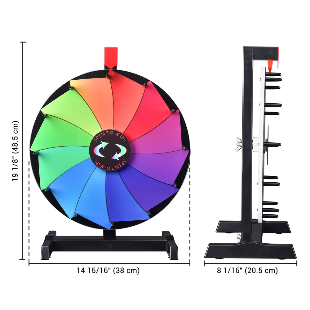 Breeze Spin Wheel Tabletop Dry Erase Wheel 15" 12-Slot