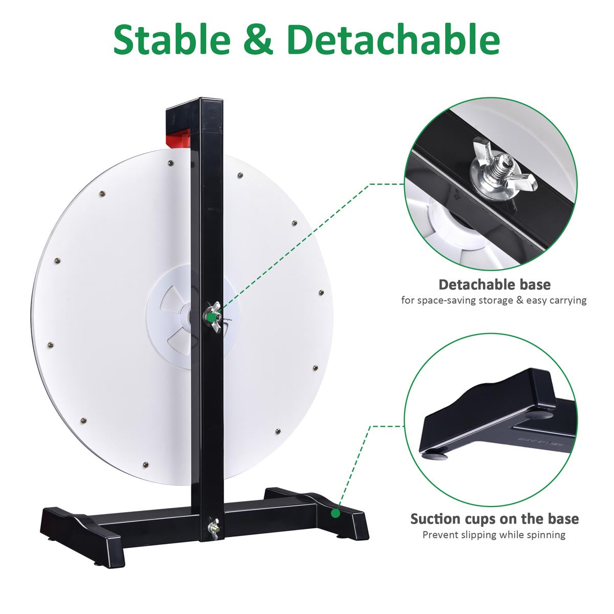 Breeze Spin Wheel Tabletop Dry Erase Wheel 18" 12-Slot