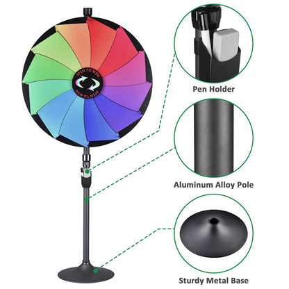 Breeze Large Spin Wheel Tabletop Floor Stand 36" 12-Slot