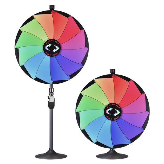 Breeze Spin Wheel Large Prize Wheel Tabletop 36" 12 Slots