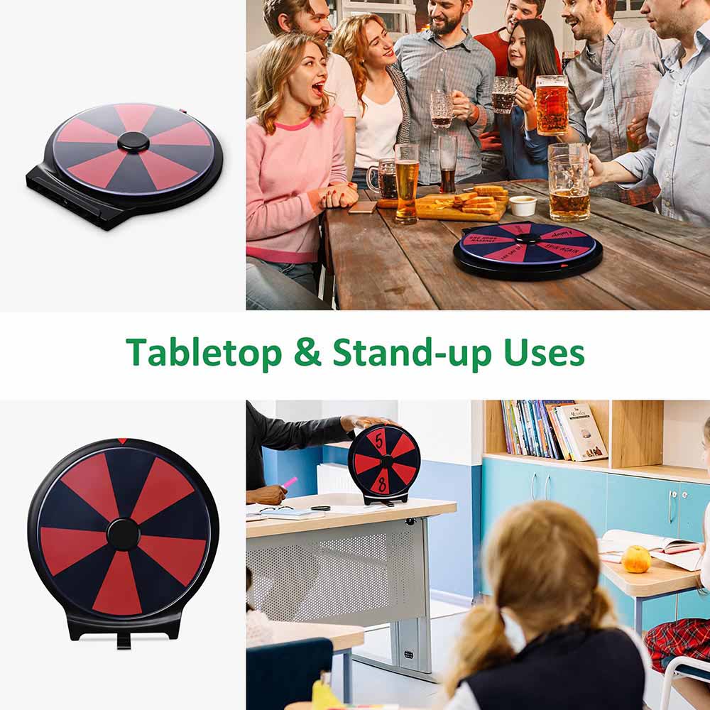 Classic Spin Wheel Stand-up & Tabletop 10in. 10-Slot