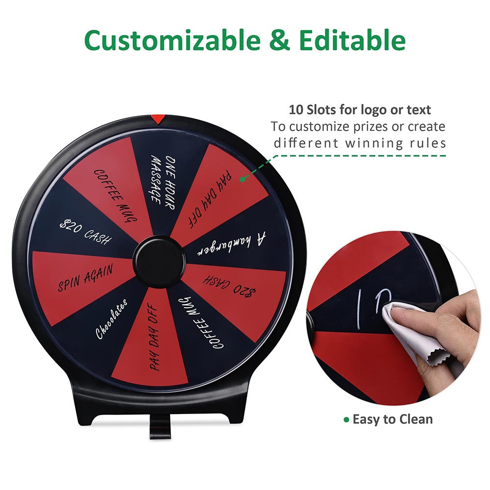 Classic Spin Wheel Stand-up & Tabletop 10in. 10-Slot