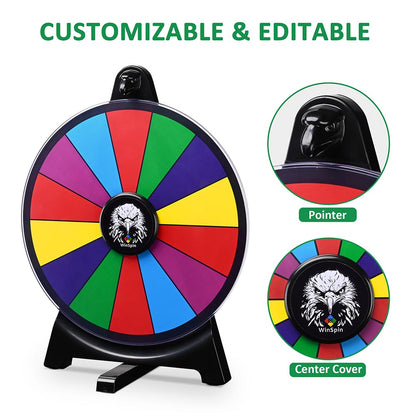 Spin Wheel Tabletop & Lay Flat, 12in. 12-Slot