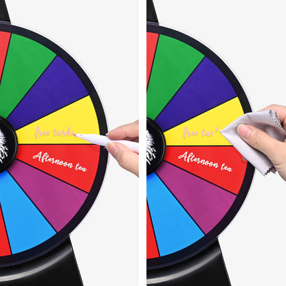 Spin Wheel Tabletop & Lay Flat, 12in. 12-Slot